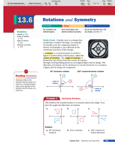 Rotations and Symmetry