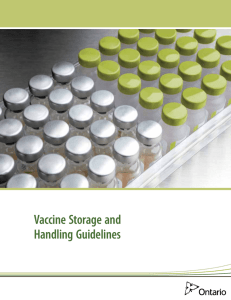 Vaccine Storage and Handling Guidelines