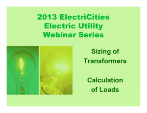 2013 ElectriCities Electric Utility Webinar Series