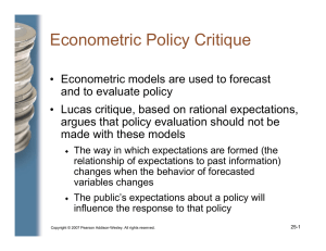 Econometric Policy Critique