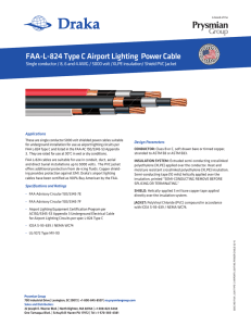 FAA-L-824 Type C Airport Lighting Power Cable