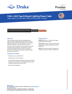 FAA-L-824 Type B Airport Lighting Power Cable