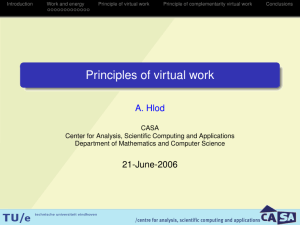 Principles of virtual work