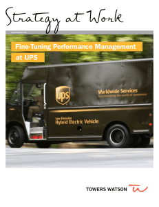 Fine-Tuning Performance Management at UPS | Towers Watson