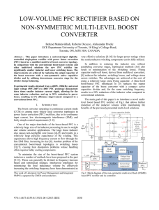 Low-Volume PFC Rectifier Based on Non-Symmetric Multi