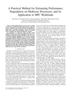 A Practical Method for Estimating Performance Degradation on