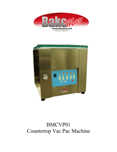 BMCVP01 Countertop Vac Pac Machine