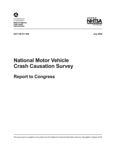 National Motor Vehicle Crash Causation Survey: Report to