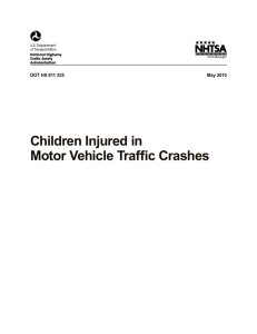 Children Injured in Motor Vehicle Traffic Crashes