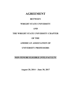 AGREEMENT - Wright State University