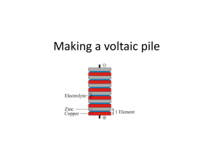 Making a voltaic pile