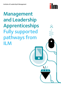 Management and Leadership Apprenticeships Fully supported