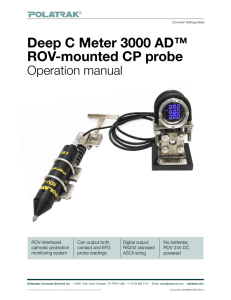 Deep C Meter 3000 AD™ ROV-mounted CP probe