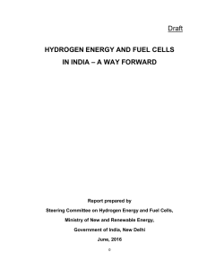 Hydrogen energy and Fuel Cells in India—A way forward.