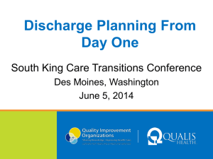 Discharge Planning From Day One