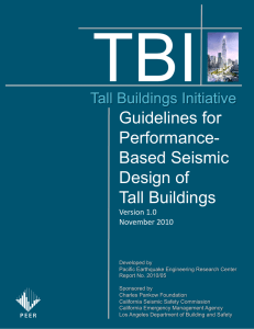 Guidelines for Performance- Based Seismic Design of Tall