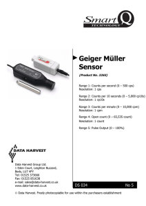 Geiger Müller Sensor