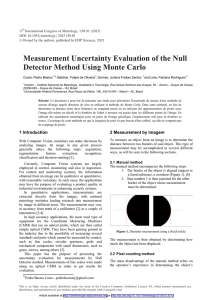 Measurement Uncertainty Evaluation of the Null Detector Method