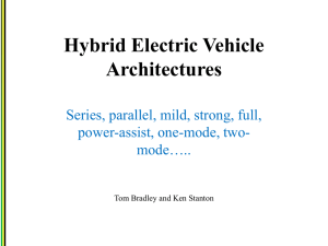 Hybrid Electric Vehicle Architectures