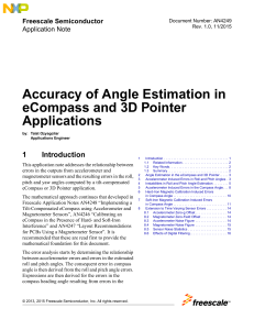 Accuracy of Angle Estimation in eCompass and 3D Pointer