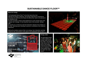 sustainable dance floor