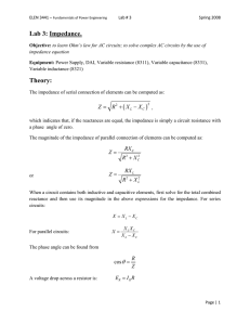 Lab 03 - Impedance