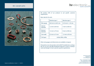 Air-cored coils