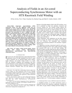 Analysis of Fields in an Air-cored Superconducting Synchronous