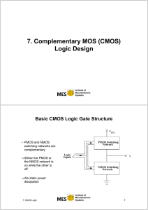 7. Complementary MOS (CMOS) Logic Design