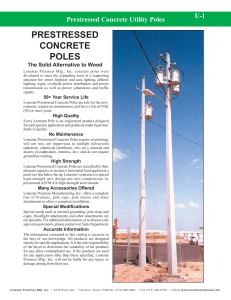 prestressed concrete poles