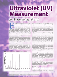 (UV) Measurement
