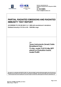 partial radiated emissions and radiated