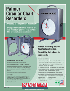 Palmer Circular Chart Recorders