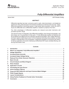 Fully-Differential Amplifiers
