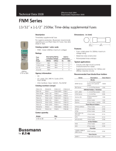 Cooper Bussmann FNM-1 datasheet: pdf