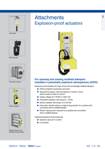 Explosion-proof actuators