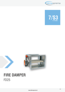 7 7/S3 Fire damper FD25