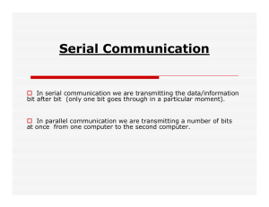 Serial communication - PIC micro controller board, PIC micro