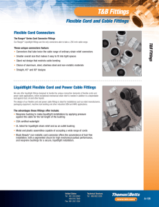 Flexible Cord and Cable Fittings