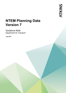 NTEM planning data guidance note