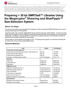 Preparing >30 kb SMRTbell Libraries Using the Megaruptor