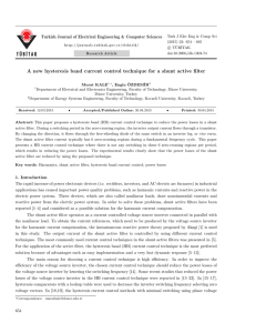 A new hysteresis band current control technique for a shunt active filter