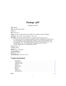 Package `pSI`