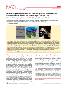 Hybridizing Energy Conversion and Storage in a Mechanical