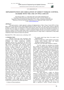 Implementation and simulation of direct torque control