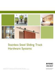 Stainless Steel Sliding Track Hardware Systems