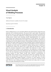 Visual Analysis of Welding Processes