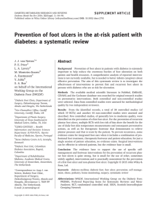 Prevention of foot ulcers in the at-risk patient