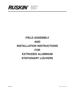 field assembly and installation instructions