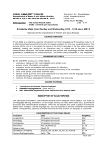 Evaluation Date Weighting Assignments Throughout the course 10